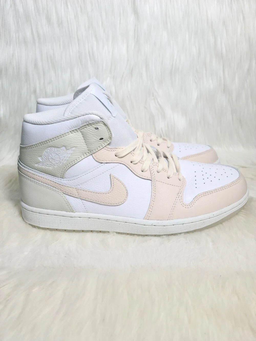 Nike Air Jordan 1 Mid SE White Sea Glass Pink Men 10 NEW